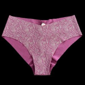 Victorias Secret No Show Seamless Supersoft Hiphugger Panty pink / metallic gold